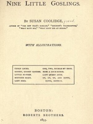 Nine little goslings