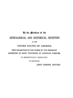 The original lists of persons of quality