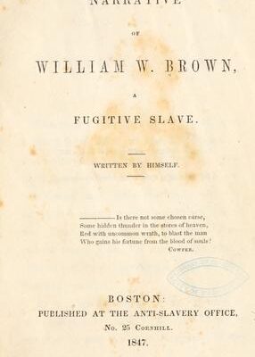 Narrative of William W. Brown