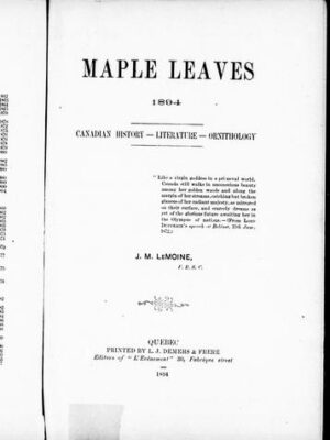 Maple leaves, 1894
